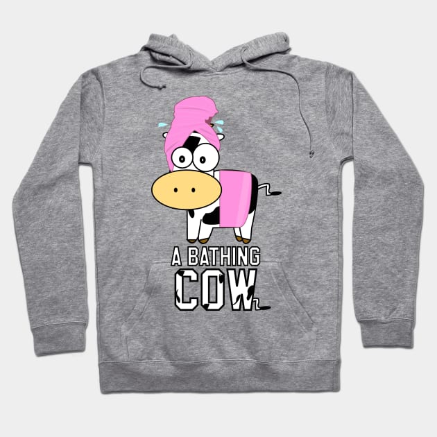 A Bathing Cow Hoodie by nazrien